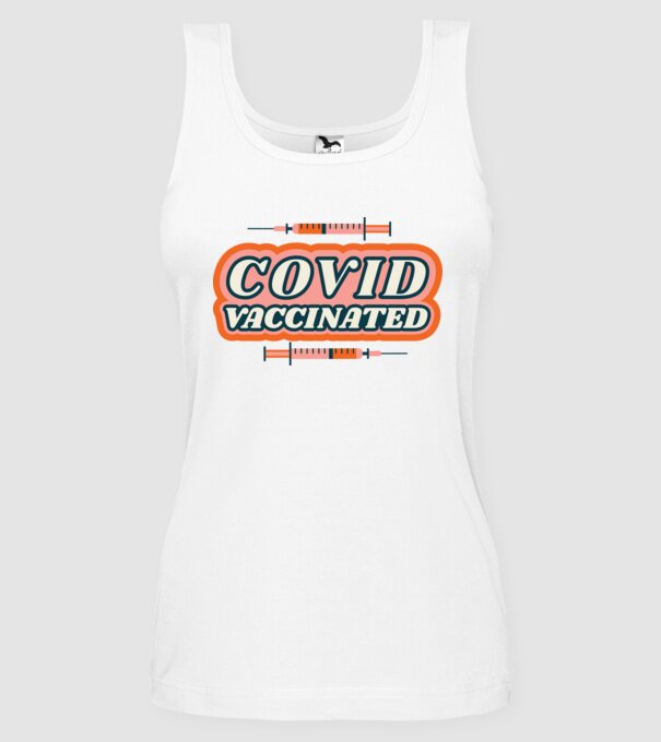 Vaccin Covid model alb pe tricou