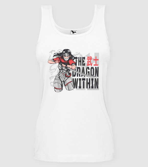 Cyborg Ninja fată Anime model alb pe tricou