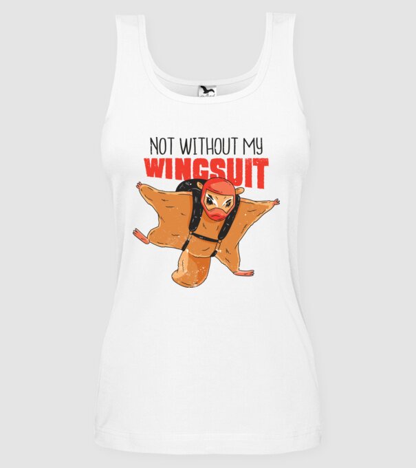 Veveriță cu parașută tricou amuzant model alb pe tricou