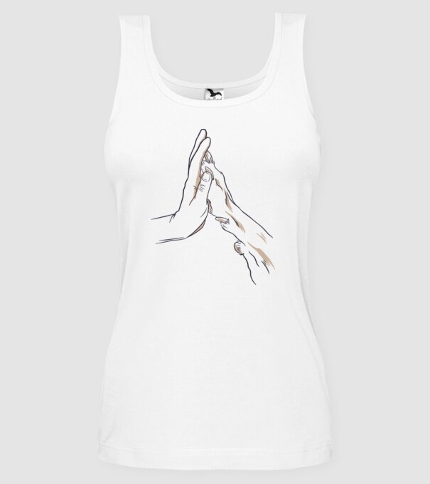 Prietenia câine om model alb pe tricou