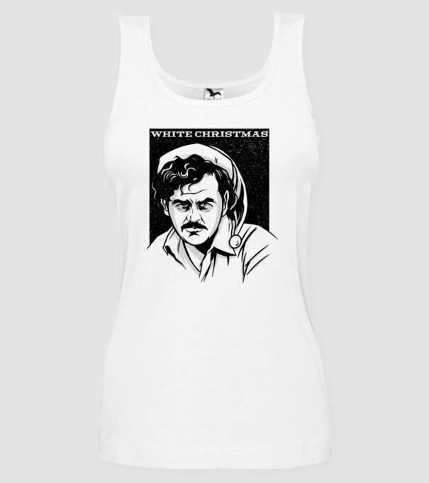 Crăciun alb cu Pablo model alb pe tricou