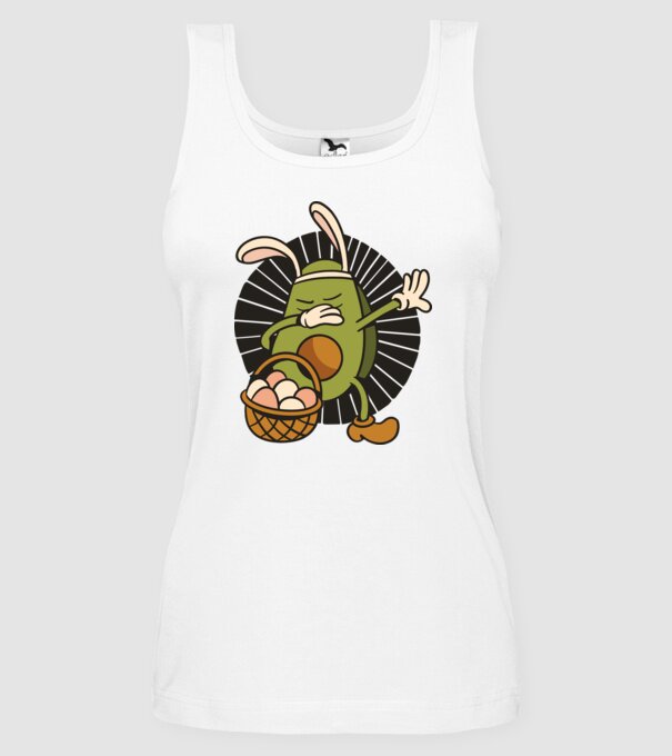 Avocado de Paște DAB model alb pe tricou
