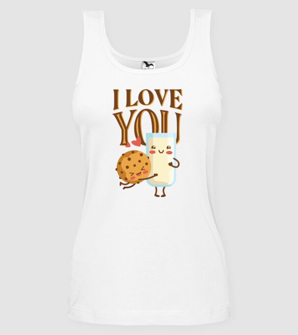 'I Love You tricou drăguț cuplu pentru Valentine''s Day' model alb pe tricou