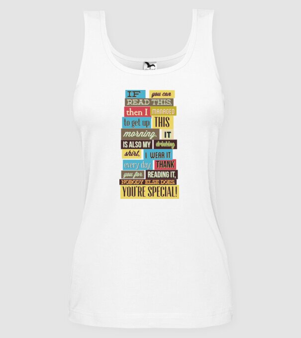 If you can read this then i managed to get up this morning model alb pe tricou