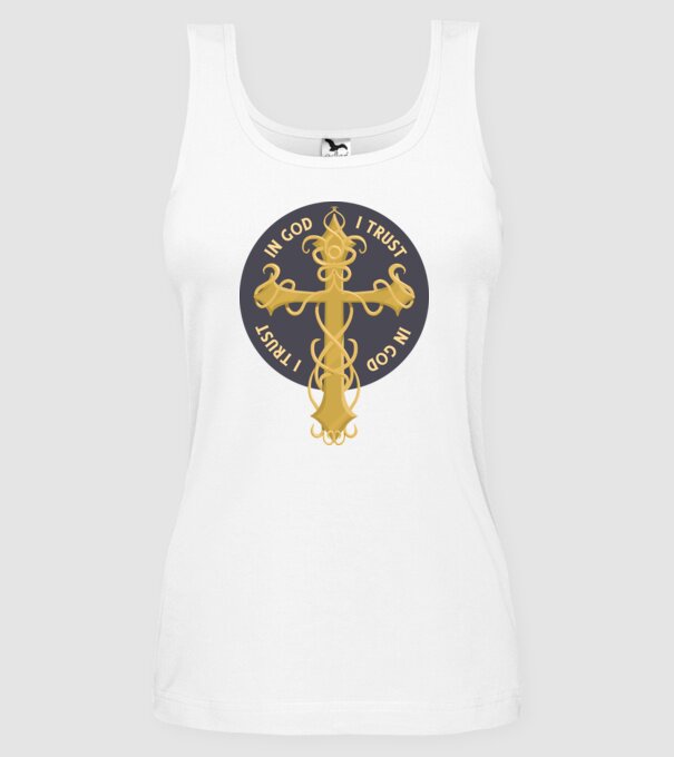 In God We Trust model alb pe tricou