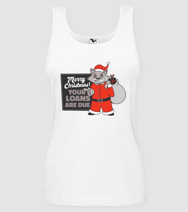 Raton de Crăciun model alb pe tricou