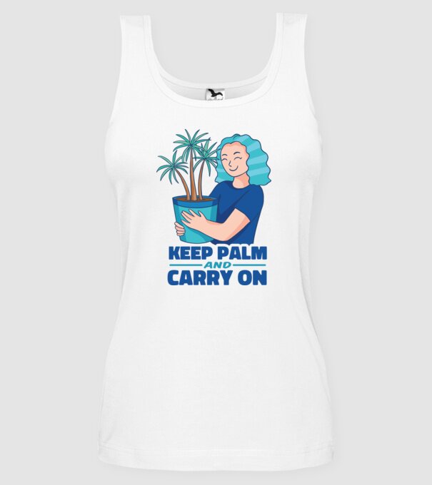 Keep Calm and Carry On model alb pe tricou