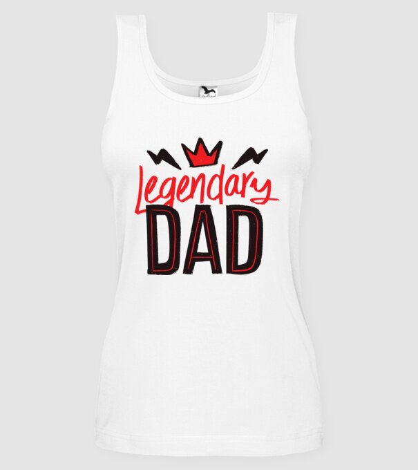 Tată legendar model alb pe tricou