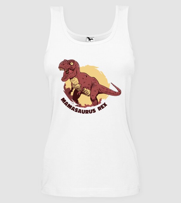 mamasaurus rex model alb pe tricou