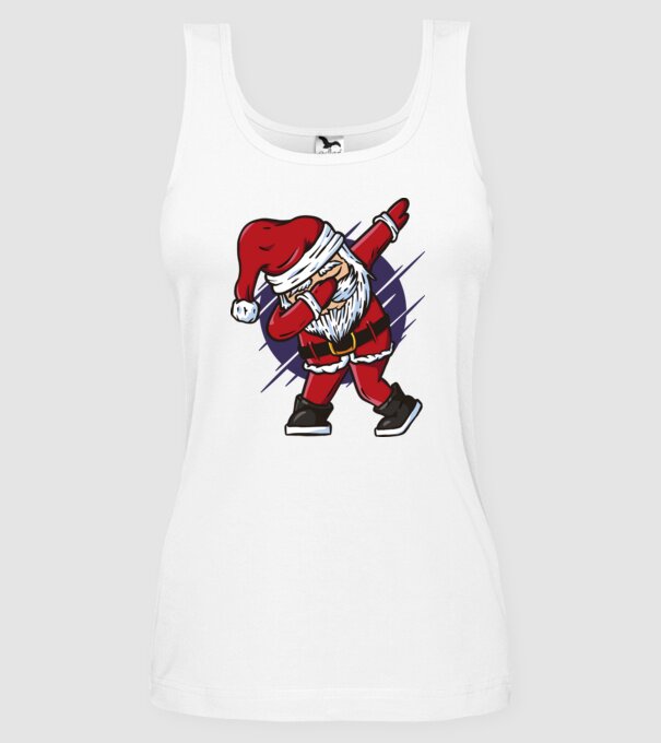Moș Crăciun DAB model alb pe tricou