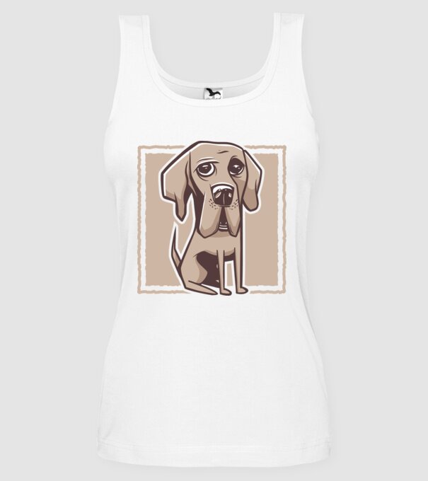 Câine Mastiff german model alb pe tricou