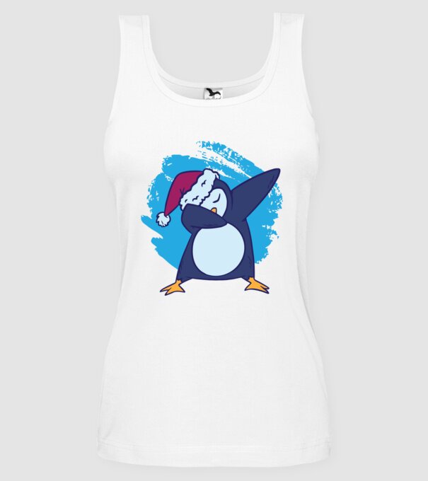 Pinguin DAB model alb pe tricou