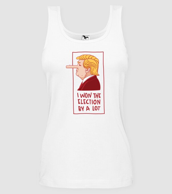 Pinocchio Trump model alb pe tricou