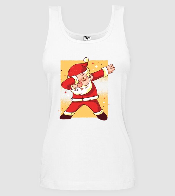 Santa DAB Moș Crăciun model alb pe tricou