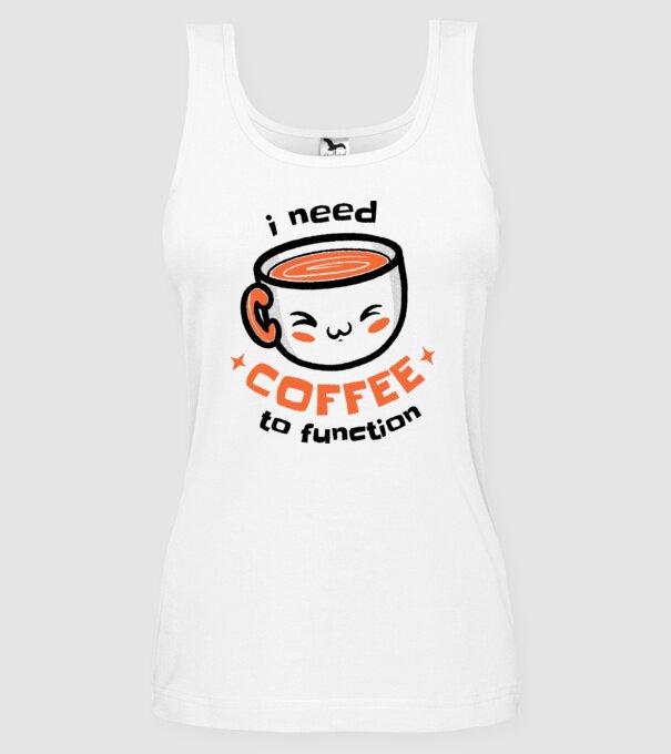 Am nevoie de cafea model alb pe tricou
