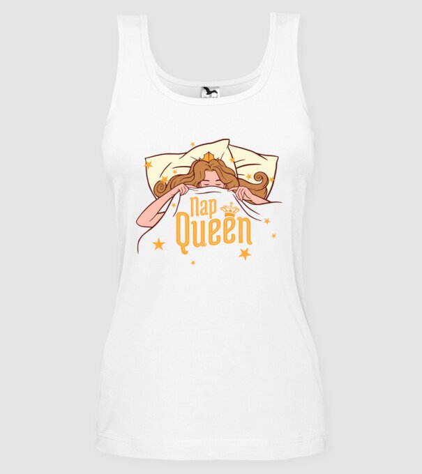 Regina somnului model alb pe tricou