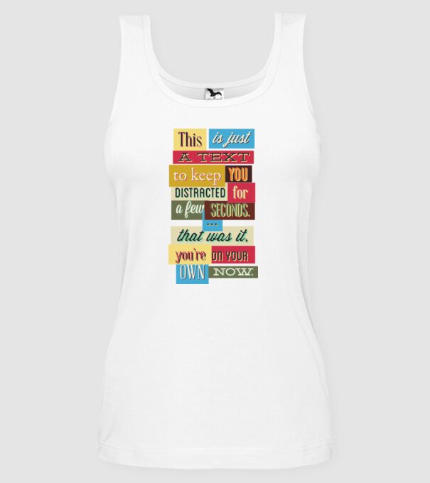 This is just a text to keep you distracted model alb pe tricou