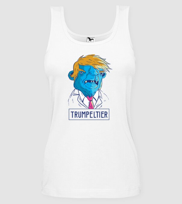 Trumpeltier monstru Trump model alb pe tricou