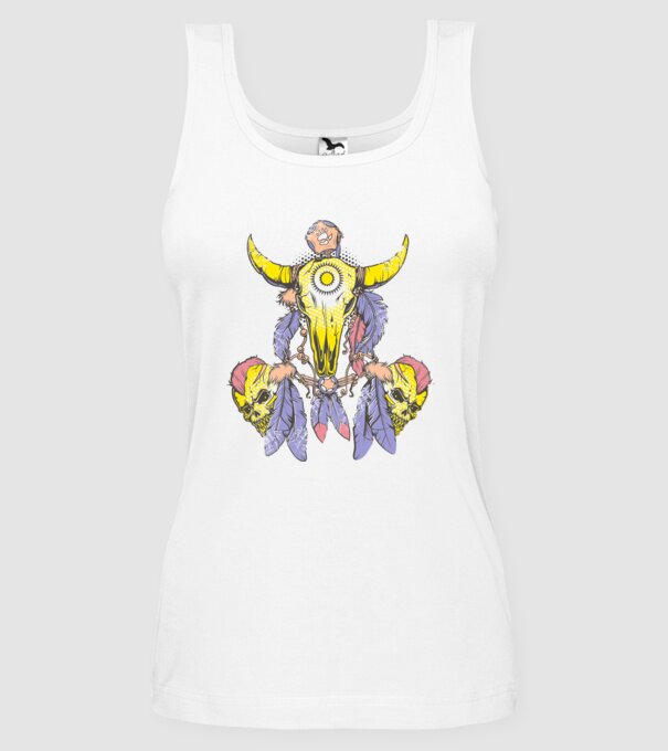 Hunter Talisman model alb pe tricou