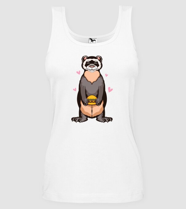 Dihor vânător model alb pe tricou