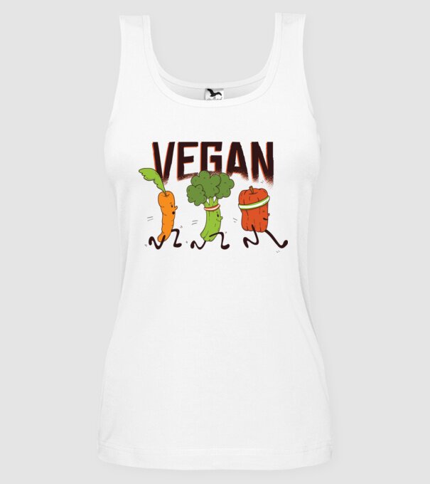 Legume vegan model alb pe tricou