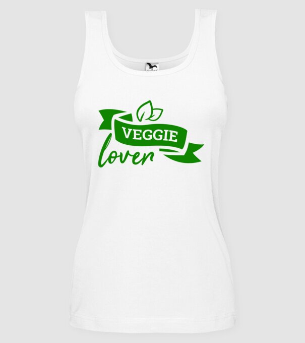 Veggie lover Iubitor de legume model alb pe tricou