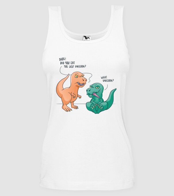 Tricou cu Dinozaur amuzant model alb pe tricou