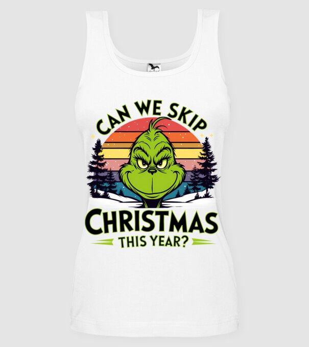 Can we skip christmas this year model alb pe tricou
