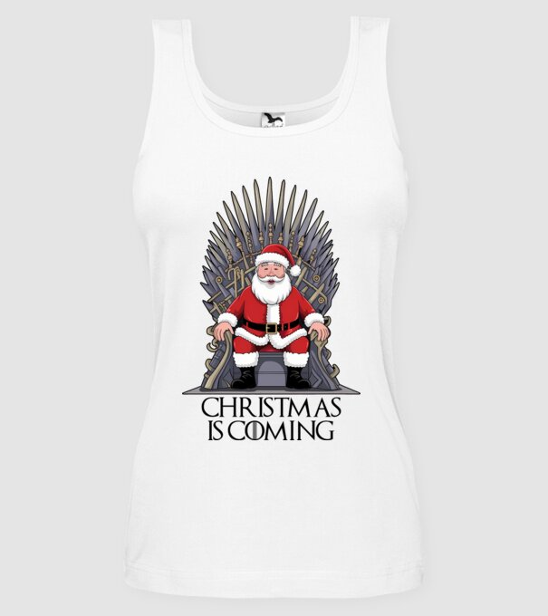 Christmas is Coming Alb model alb pe tricou