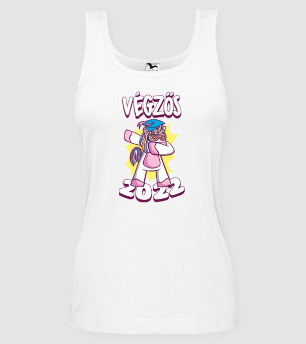 Inorog Absolvent model alb pe tricou