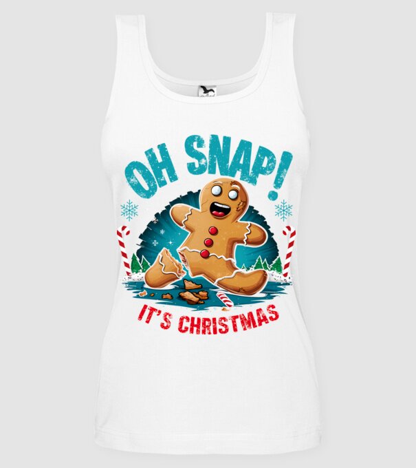 Oh snap! It's christmas Alb model alb pe tricou