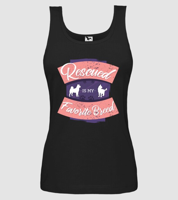 Rasa mea preferată este cea adoptată model negru pe tricou