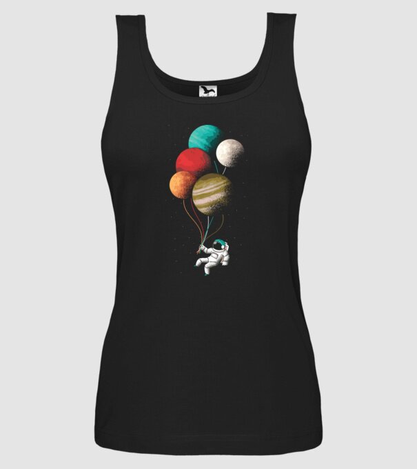 Astronaut Balloons baloane astronaut model negru pe tricou