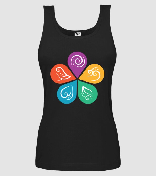 Ayurveda model negru pe tricou