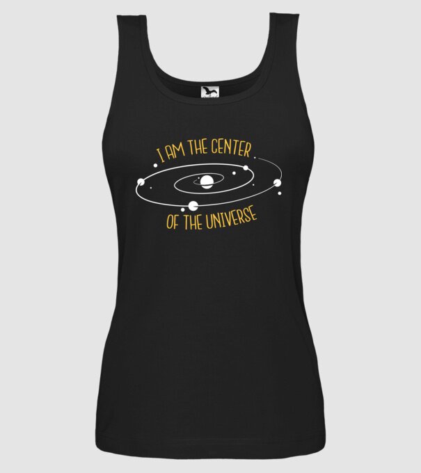 Centrul universului model negru pe tricou