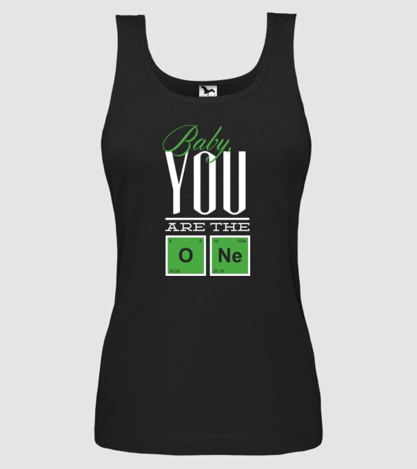 Baby you are the one model negru pe tricou