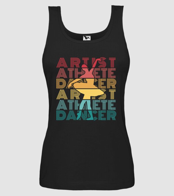 Dansatoare de balet model negru pe tricou