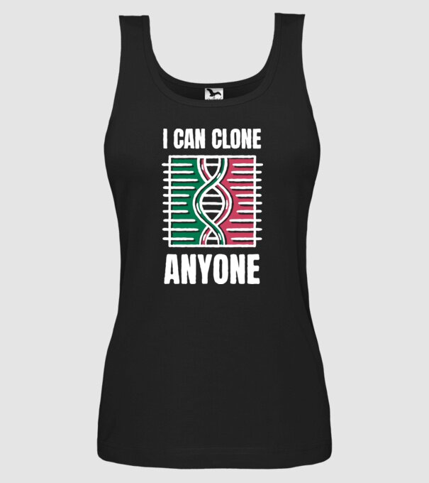 Clonez pe oricine Biolog model negru pe tricou