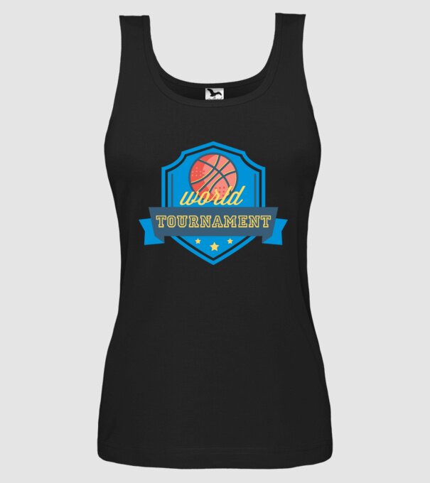 Basketball Tournament model negru pe tricou