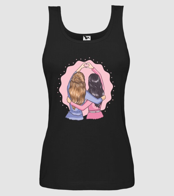 Best Friends Forever - Cele mai bune prietene model negru pe tricou
