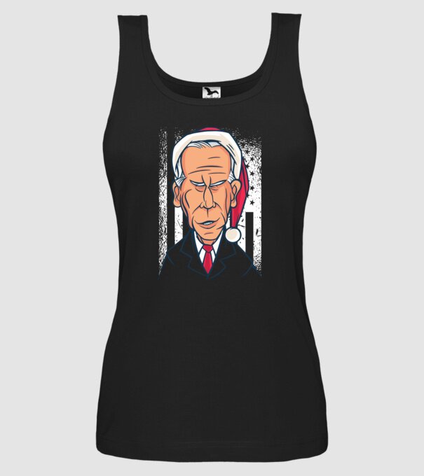 Crăciun Biden model negru pe tricou