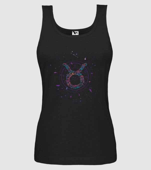 Taurus Zodiac model negru pe tricou