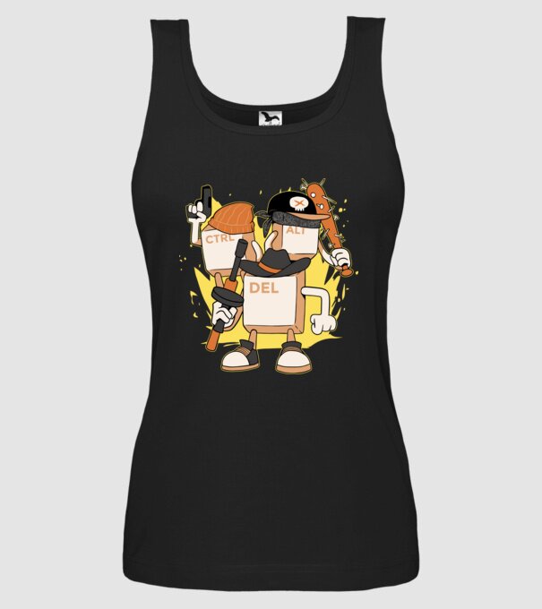 Mafie tastatură model negru pe tricou