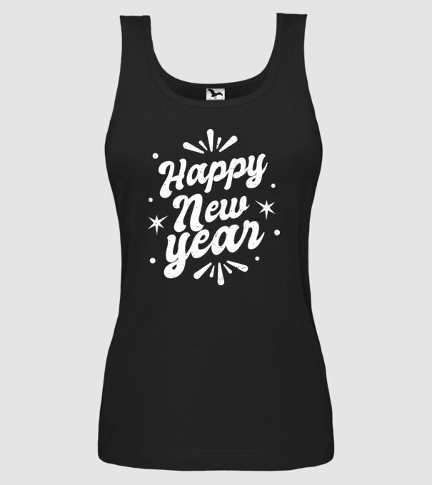 An nou fericit model negru pe tricou
