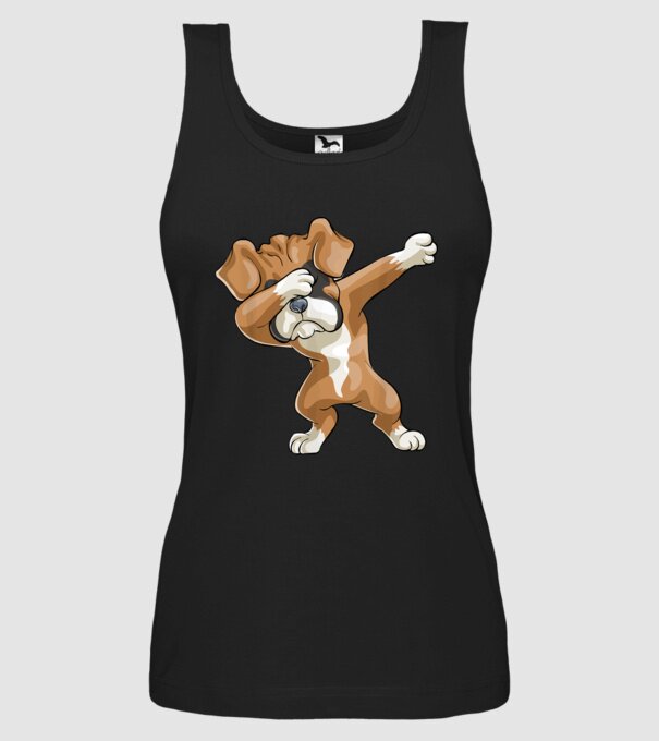 Boxer dab model negru pe tricou