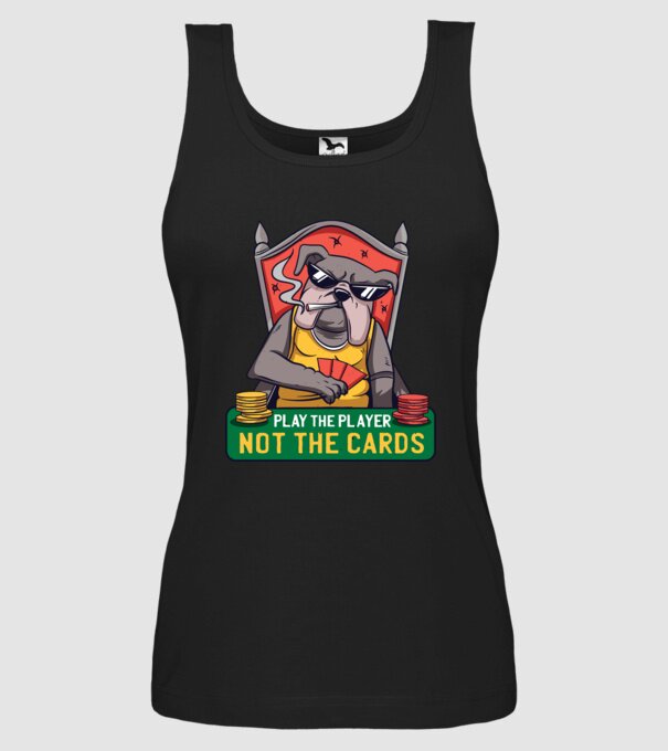 Bulldog Poker model negru pe tricou