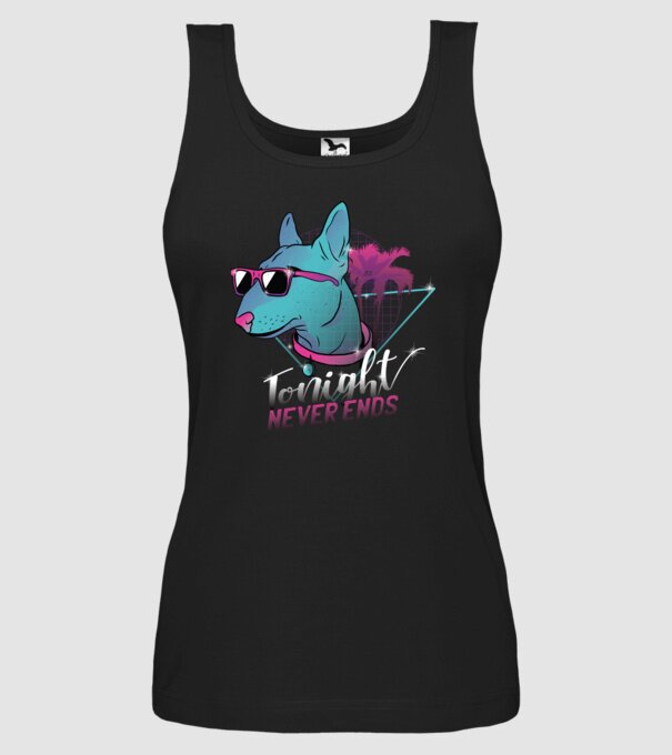 Bullterrier Neon Retro tricou amuzant model negru pe tricou