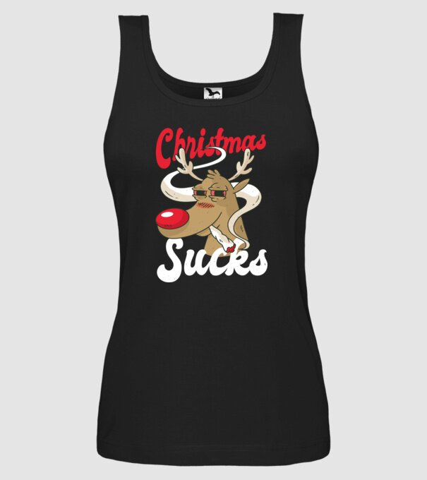 Christmas Sucks - Urăsc Crăciunul Crăciunul model negru pe tricou