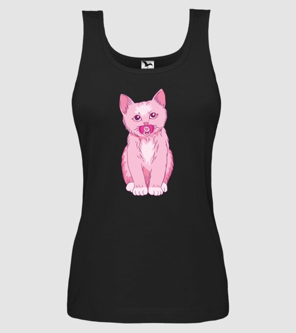 Pisică Baby model negru pe tricou