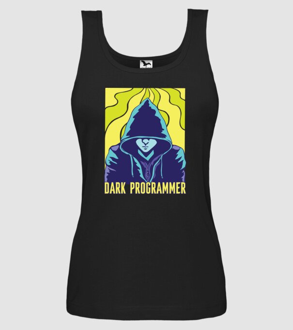 Dark Programmer model negru pe tricou